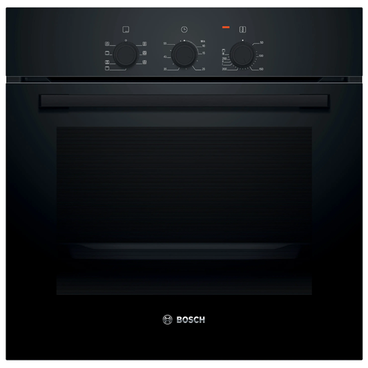 Horno eléctrico Bosch HBF011BA2 negro encastrable con puerta de vidrio y panel de control