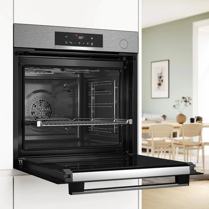 Combo Bosch: Horno Airfryer y Vapor Serie 4 HRG572ES3 + Microondas Serie 6 BEL554MB0 Negro