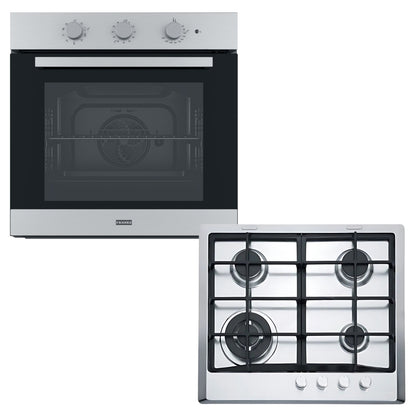 Pack Premium Spar Franke: Anafe a Gas 4 Hornallas FHM 604 + Horno Eléctrico Empotrable Smart Linear FSL 82 XS