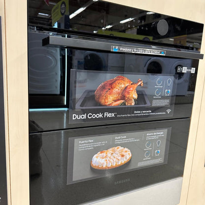 Horno eléctrico Samsung Dual Flex con microondas de empotrar