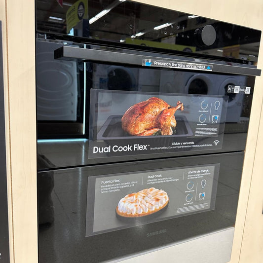 Horno eléctrico Samsung Dual Flex con microondas de empotrar