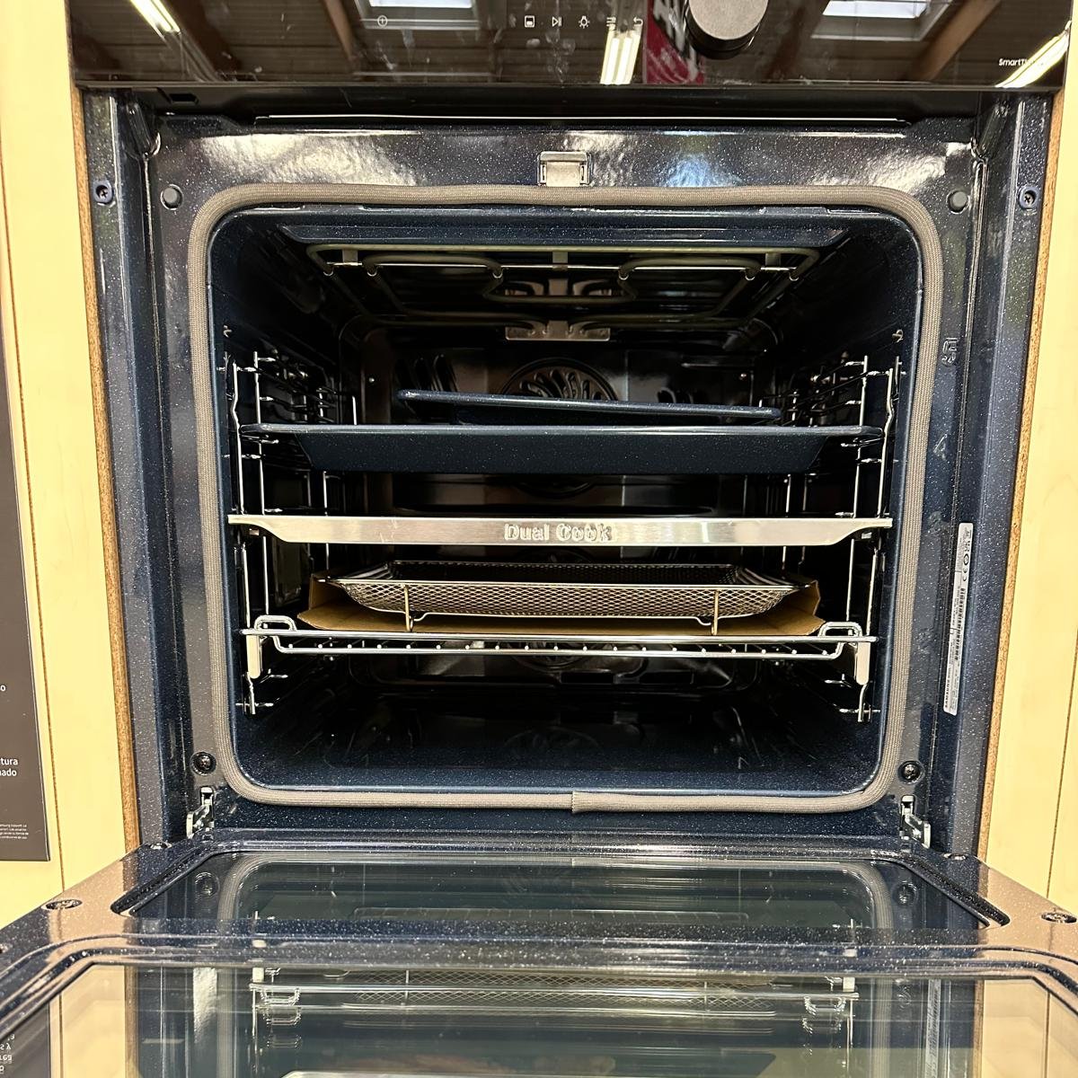 Samsung horno eléctrico dual cook flex con anafe a gas