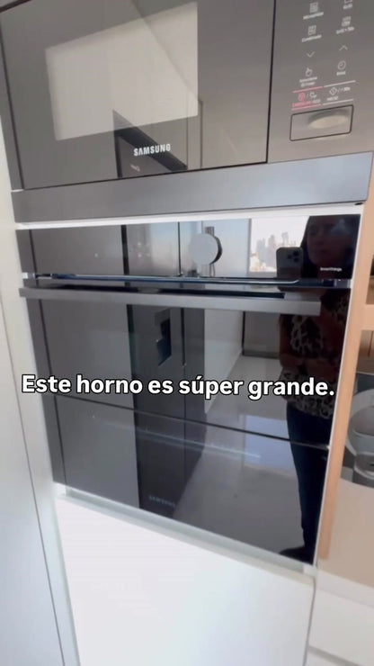 Samsung horno eléctrico dual cook flex con anafe a gas