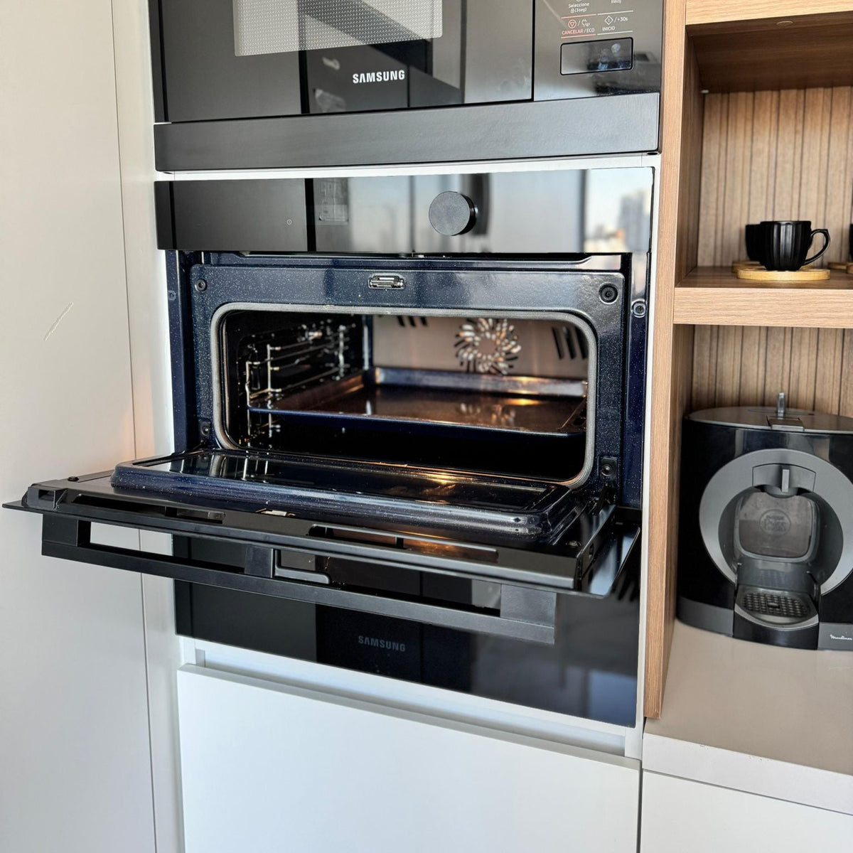 Horno eléctrico Samsung Dual Cook Flex NV7B5745TAK negro