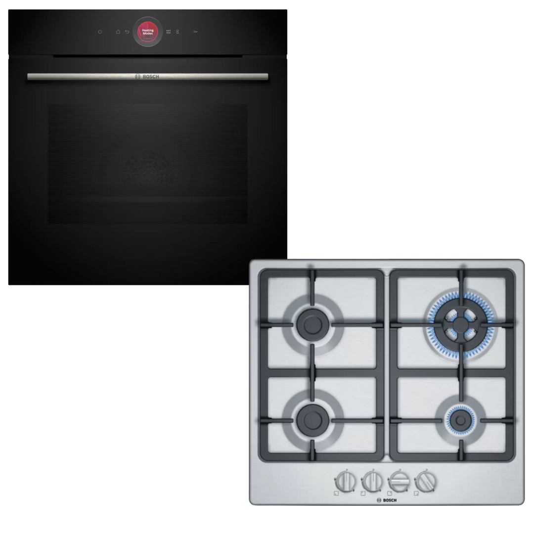 Bosch Horno Serie 8 Negro HBG7241B1 y Anafe a gas