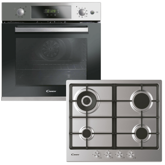 Combo Candy Horno eléctrico autolimpiante con vapor y Anafe Gas