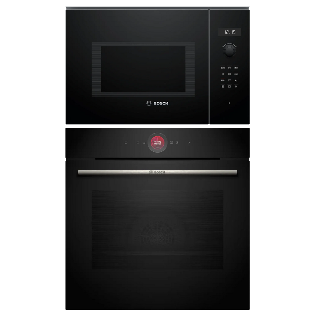 Horno Bosch serie 8 hbg7241b1  y microondas Negro