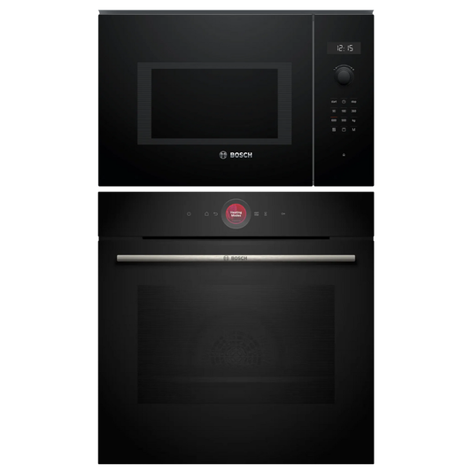 Horno Bosch serie 8 hbg7241b1  y microondas Negro