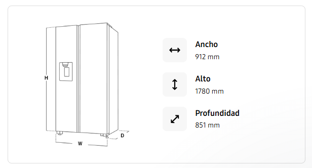 Heladera Samsung Family Hub negra con pantalla táctil y puertas french door de 685 litros