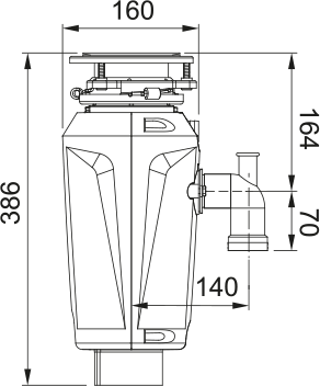 Triturador de Residuos Franke Slim 50 — 1/2 HP | Uso Residencial