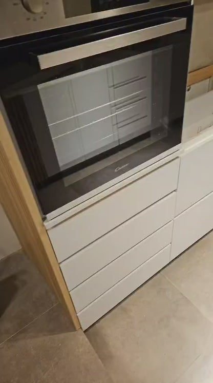 Horno eléctrico Función Pizza Anafe a gas y Microondas Candy diseño Italiano