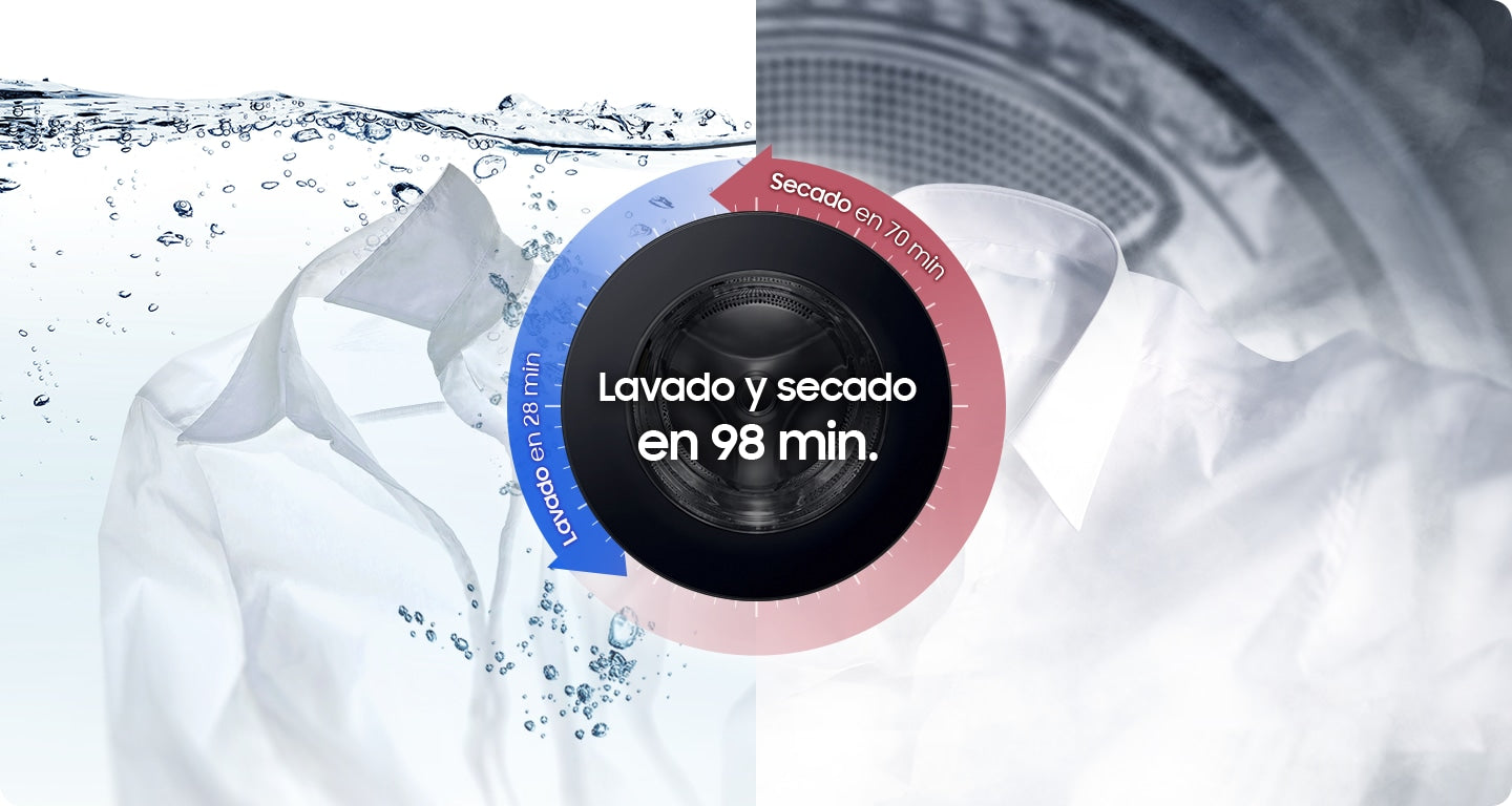 Lavasecarropas Samsung AI de 22Kg de lavado y 15Kg de secado