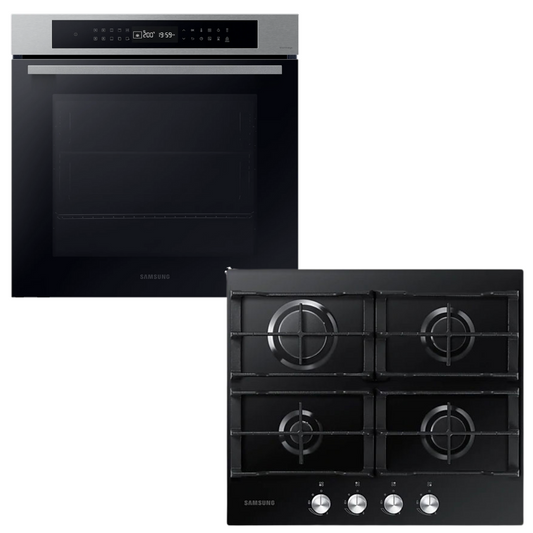 Samsung Horno con Vapor + Anafe Negro 4 hornallas