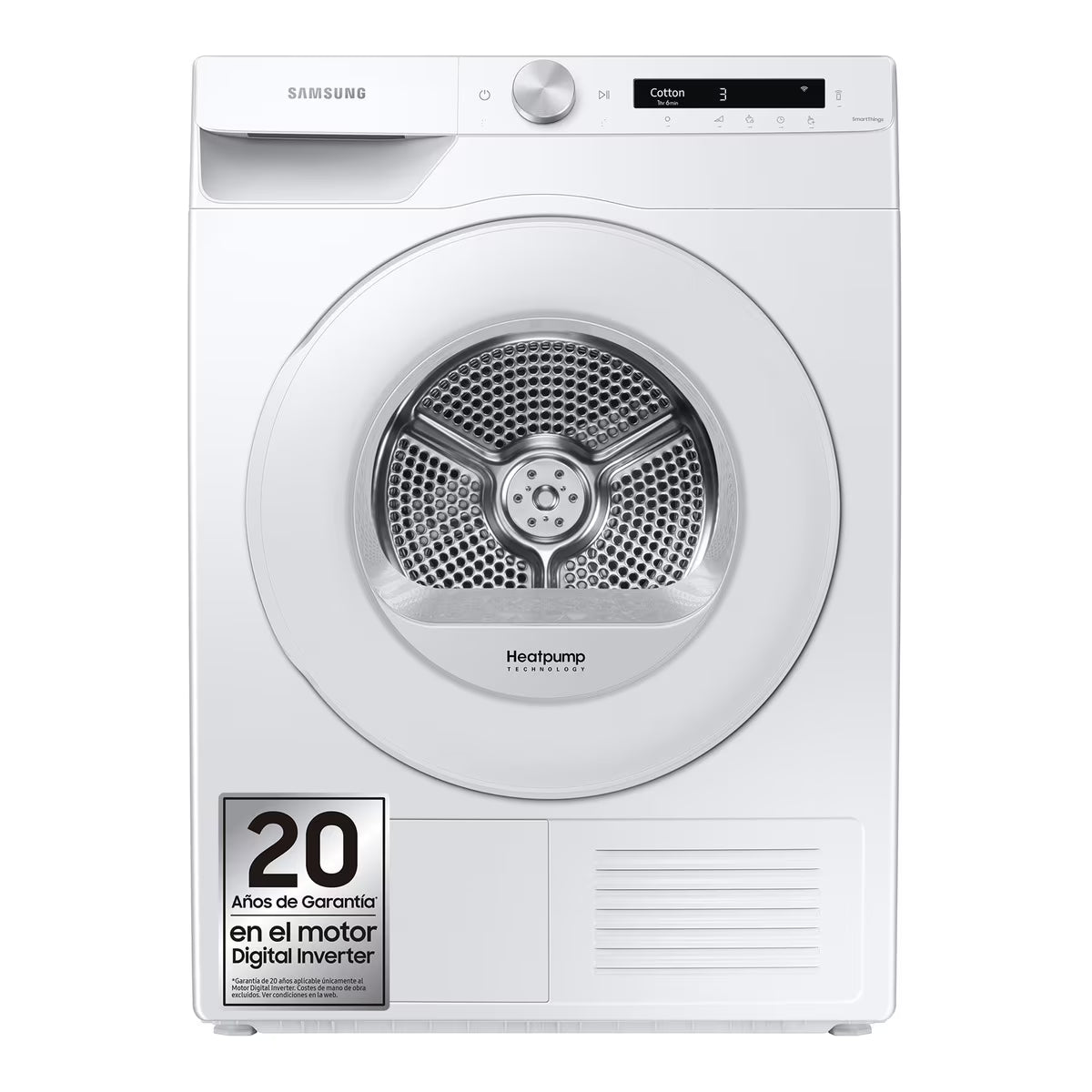 Secarropas Samsung 9kg Heat Pump DV90T5240AW White