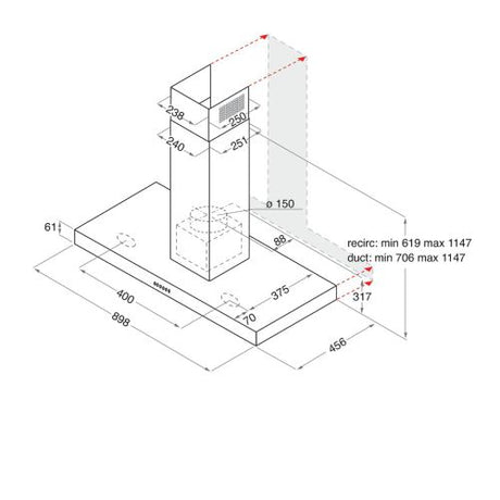 Extractor de cocina Ariston F095054