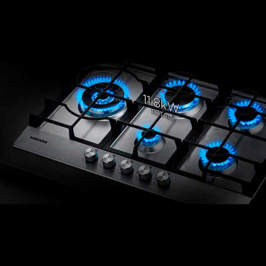 anafe a gas samsung cocina de 5 hornallas