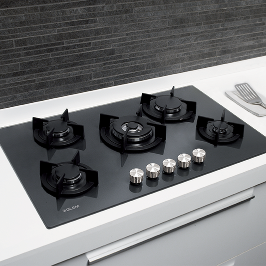 Vitroceramica a Gas Vitrocerámico 5 hornallas Italiano