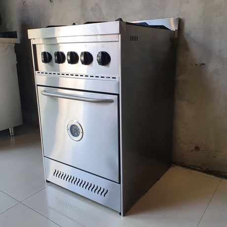 Cocina Semi Industrial para hogar 4 Hornallas 60 Cm