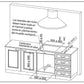 Plano de medidas del mueble para el horno longvie eurodesign